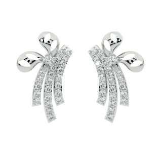 Angelina Round Diamond Stud Earrings